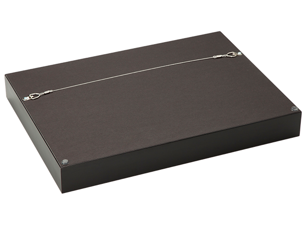 Foam board backing with wire hanger