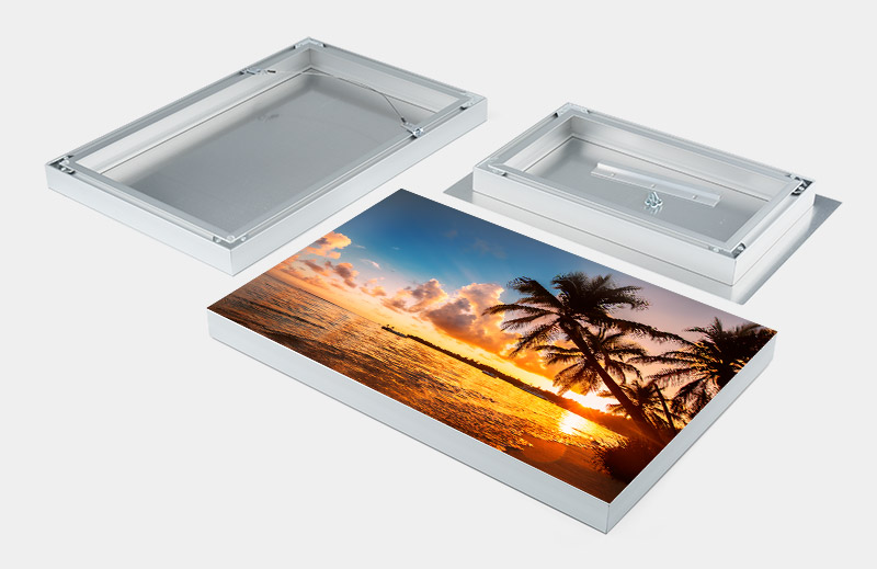Flush inset frame